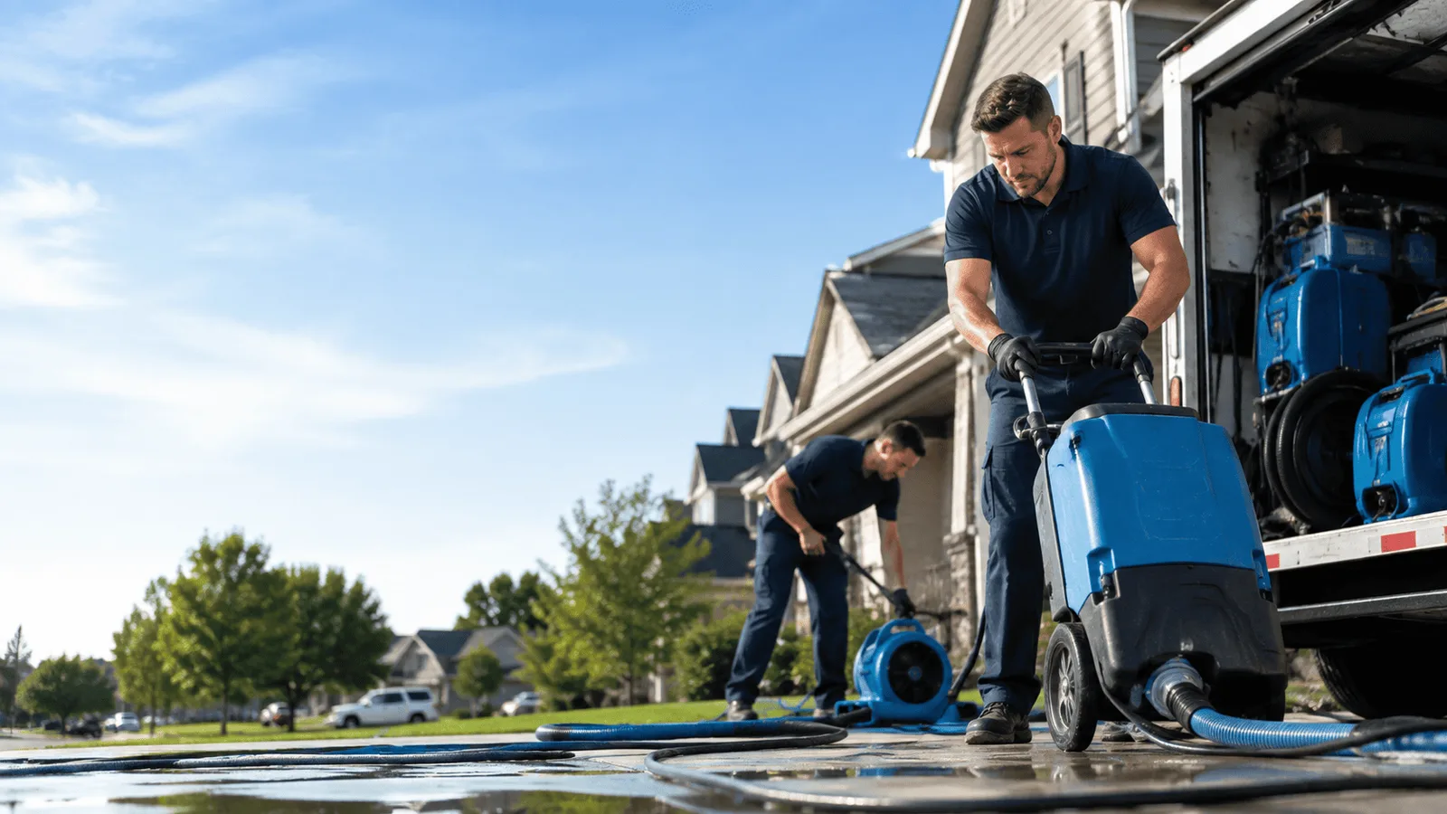 Dehumidification being performed in South Royalton, VT